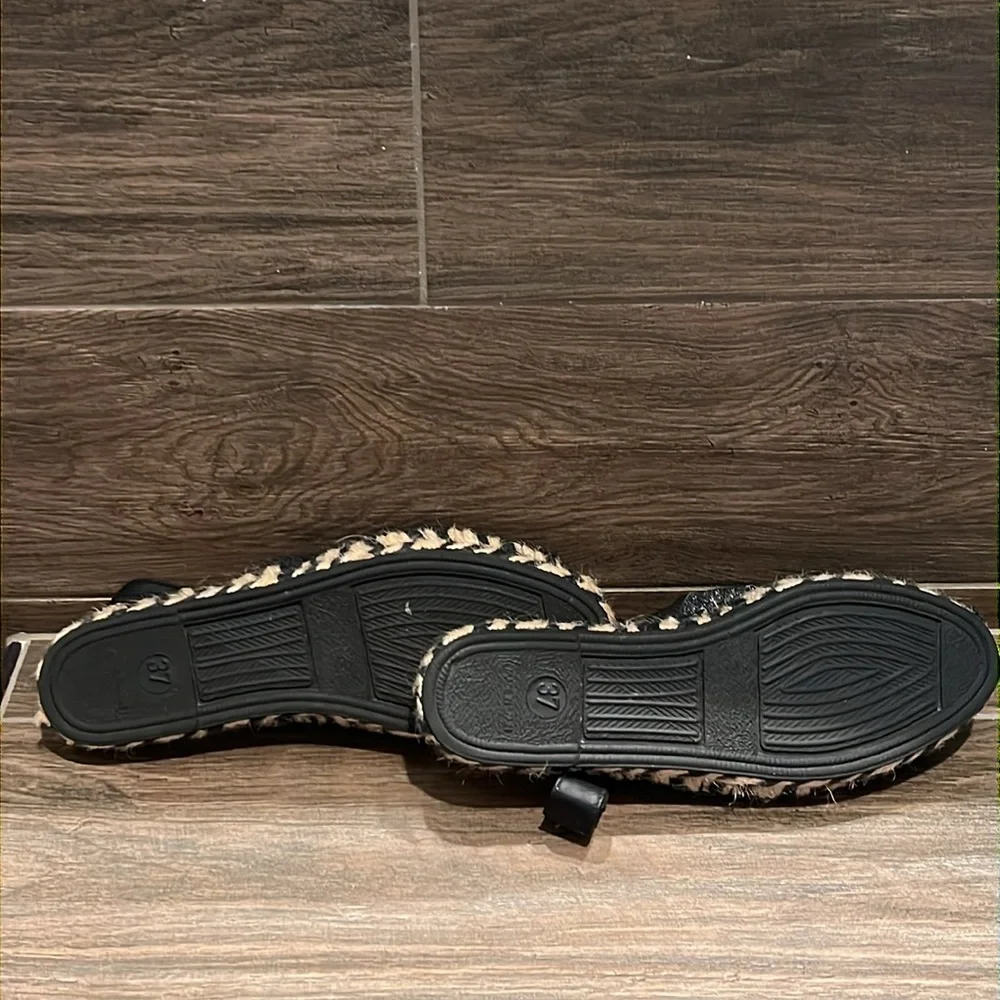 Giamo Black Sparkle Espadrilles NWOT